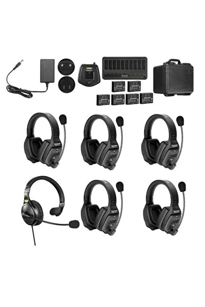 Saramonic Λύση ενδοεπικοινωνίας WiTalk WT6D6xbat, 6 ατόμων, Πλήρους αμφίδρομη...