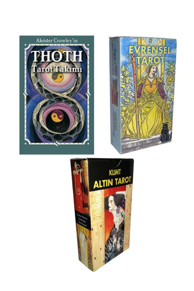 Omega Yayınları Thoth Tarot-Klimt Altın Tarot-Evrensel Tarot(3 LÜ SET)