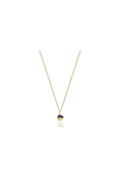 Purple Jellyfish Necklace