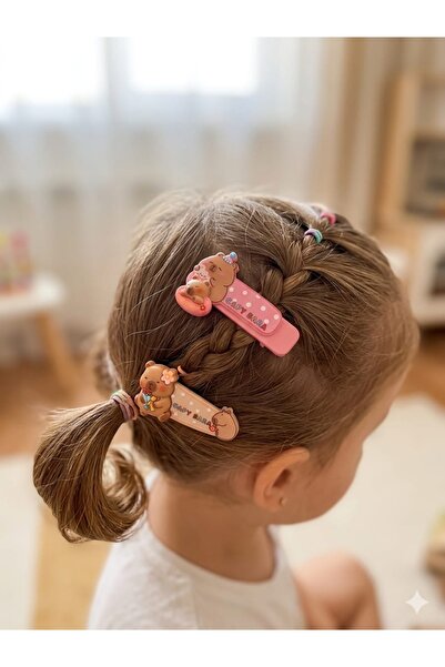 Nildesign Baby&Child Capybara Cute Snap-On Buckle Set with Characters, 2-Piec...