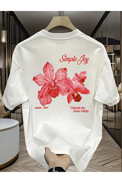 COHERENT Unisex Ανδρικό/Γυναικείο T-Shirt SIMPLEJOY με Προσαρμοσμένη Στάμπα α...
