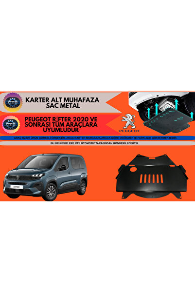 İTAQİ PEUGEOT RİFTER KARTER KORUMA ALT MUHAFAZA SAC METAL