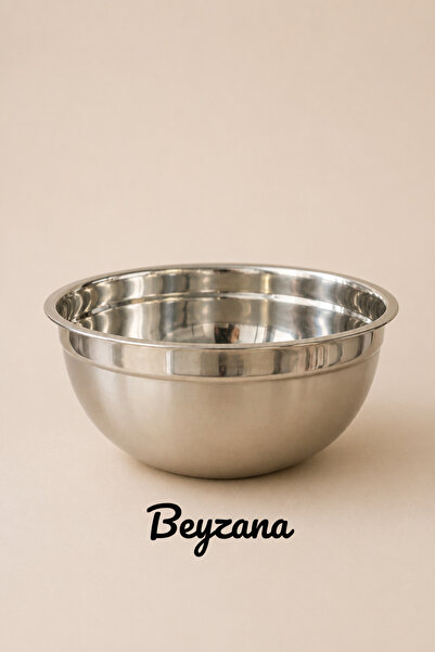 BEYZANA Büyük Boy 30 Cm Paslanmaz Çelik Salata ve Karıştırma Kasesi | Çelik Kase