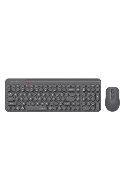 A4 Tech FG3300 Air2 2.4G Gri Q Klavye Fn-Mm Klv+Optik Mouse Sessiz Kablosuz Set