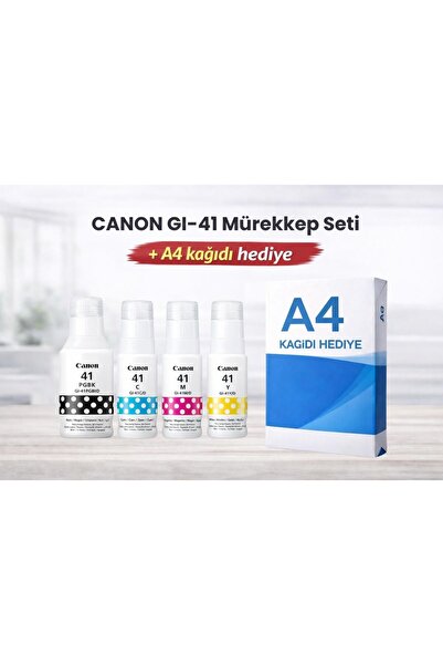 Canon Gı-41 Pixma G3420 Orjinal Siyah Ve Renkli Mürekkep Takımı