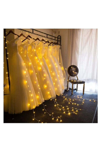 OEM Εγκατάσταση τύπου κουρτίνας, 3μx3μ, 300 LED, εσωτερικού χώρου, θερμό λευκ...