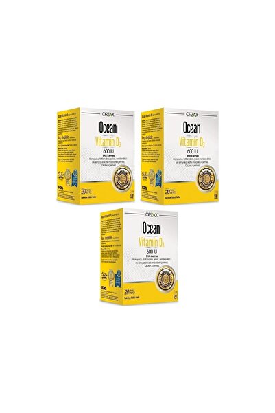 Solgar Ocean Vitamin D3 600 Iu 20ML Sprey 3 Kutu