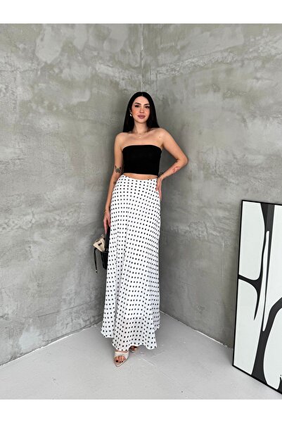 Pukka Women's Chiffon Patterned Maxi Skirt