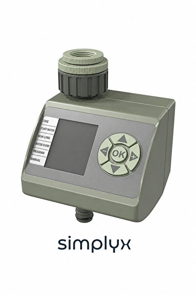 Simplyx VRV Elektronik Dijital Sulama Zamanlayıcı Programlanabilir Sulama Saati
