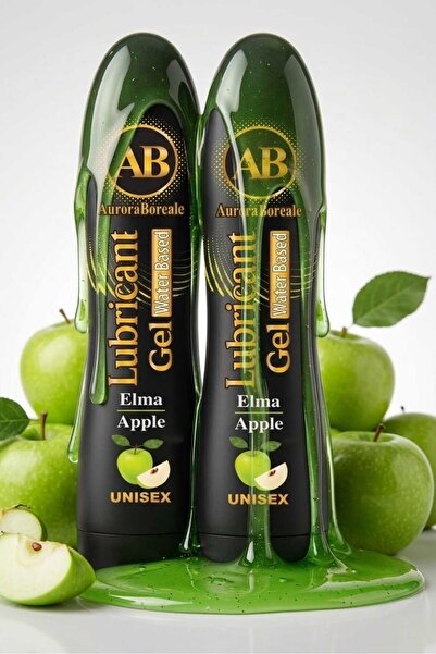 AuroraBoreale Yeşil Elma Aromalı Premium Kayganlaştırıcı Jel Lubricant Gel 25...