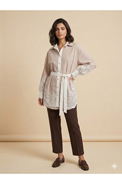 centilmen MY312 Bel Bağlamalı Tunik 8821