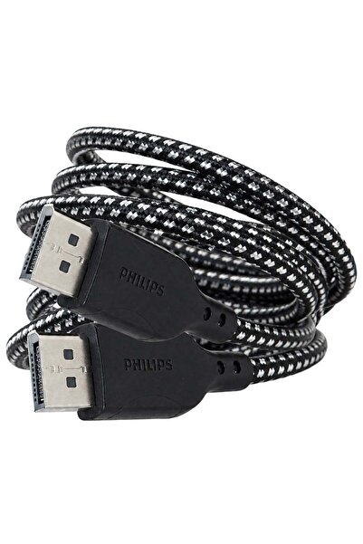 Philips SWR3139B/93 8K 60Hz DisplayPort 1.4 Kablo 3 Metre Örgülü Zırhlı Tasar...