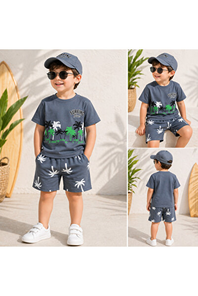 Milanlı Kids Αγορίστικο Καλοκαιρινό Σετ με Καπέλο