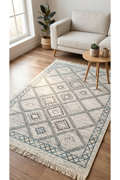 Bovia Home Çift Taraflı Dokuma Kilim – Bohem Desenli, İnce Yapılı Modern Deko...