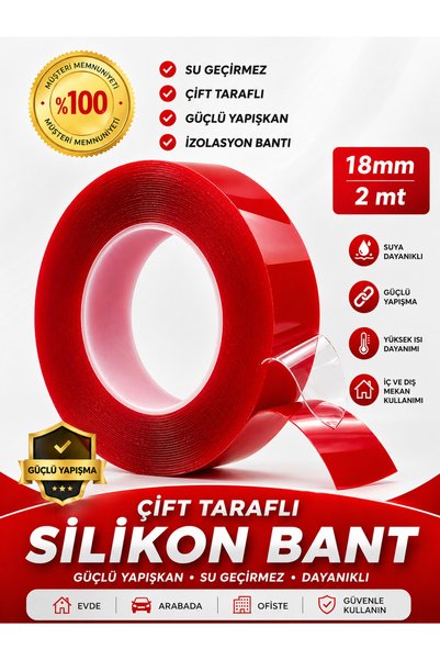 NOY Çift Taraflı Bant 2 Metre 2 Li Set