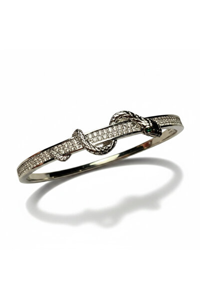 Laviona jewelry Yılan Model Çelik Kelepçe Bilezik