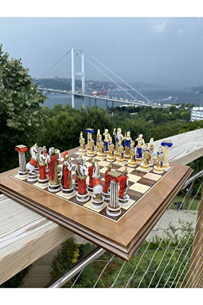 Saule Eser Dekoratif Satranç Seti, Lüks Satranç Seti, Zeus Satranç Taşları Il...