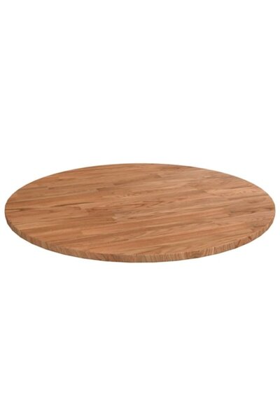 vidaxl Round Tabletop Light Brown Ø50x1.5 cm Oak Wood
