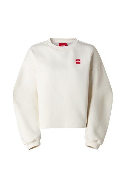 THE NORTH FACE W TNF Red Box Crew Kadın Sweatshirt NF0A8EFYQLI1 Beyaz-XS