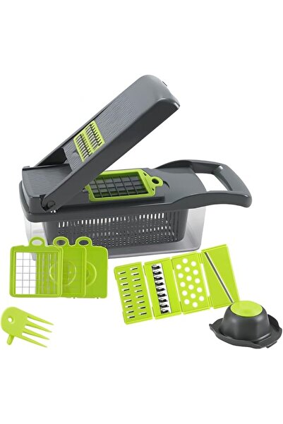 fitto Vegetable Slicer - Multi-functional Manual Food Chopper with 5 Blades, ...
