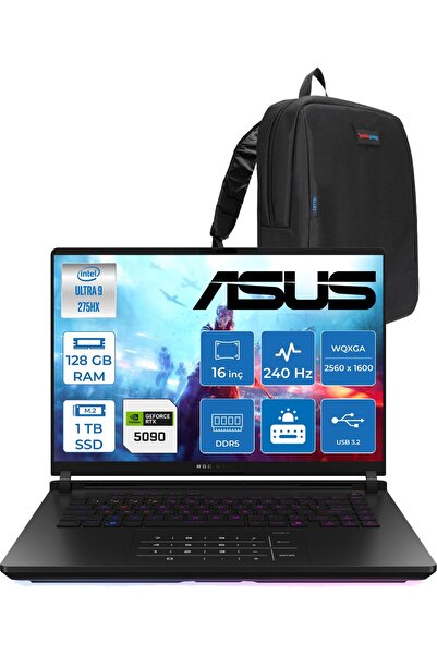 ASUS Rog Strix Scar 16 G635LX-RW145 Ultra 9 275HX Aı 128GB 1tb SSD 24GB/RTX50...