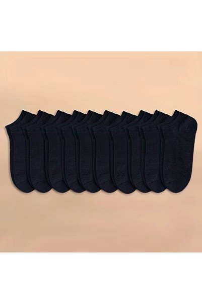 HANKARAYEL Economical Plain Socks Set 20 Pairs