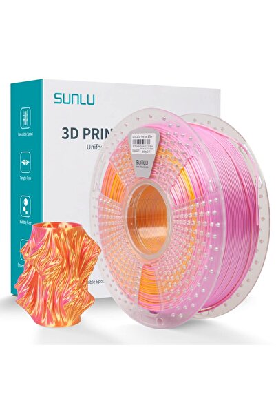 Sunlu Μεταξωτό PLA+ Διχρωμο Ροζ Χρυσό 1.75 χιλ. 1 κιλό