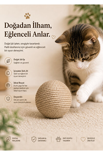 Pechi Jüt Kedi Oyun Topu