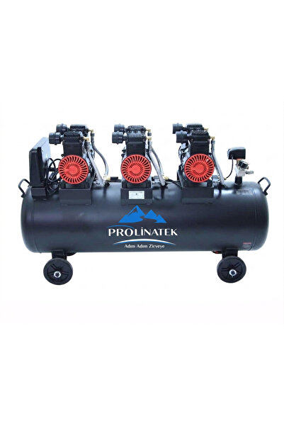 PROLİNATEK 200 LT 8 Bar Sessiz Ve Yağsız Hava Kompresörü 6 Piston 6 HP 220v 846 lt/dk 1440 Rpm