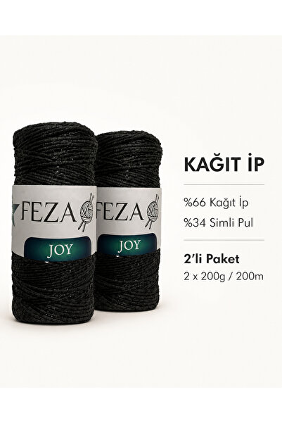 Feza Joy Simli Kağıt İp 200g 200m – Çanta, Sepet ve Aksesuar Yapımına Uygun E...