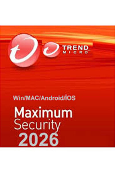 TREND MICRO Maximum Security 2026 (Win/MAC/İOS/And) - 1 Cihaz 2 Yıl Resmi Sit...