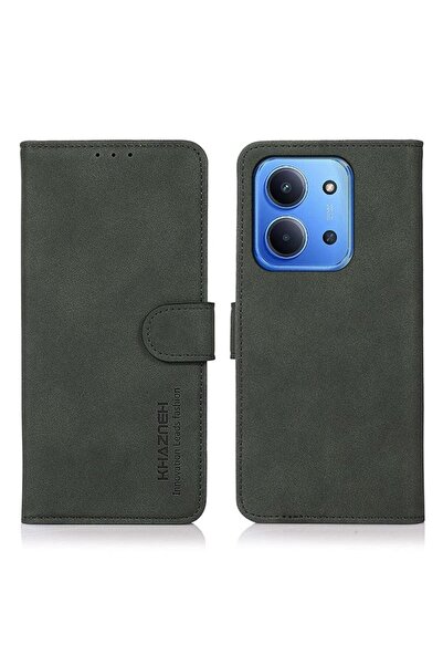 KHAZNEH Retro Leather Θήκη Πορτοφόλι Green (Xiaomi Redmi 15C 4G-5G / Poco C85...
