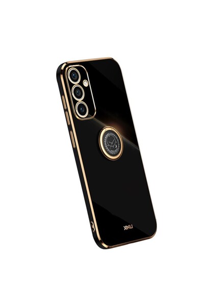 Xinli Straight Θήκη Σιλικόνης με Δαχτυλίδι Black (Samsung Galaxy A35 5G)