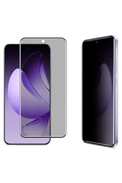 İmak Oppo Reno13 Pro 5G Privacy Full Curved Tempered Glass Black