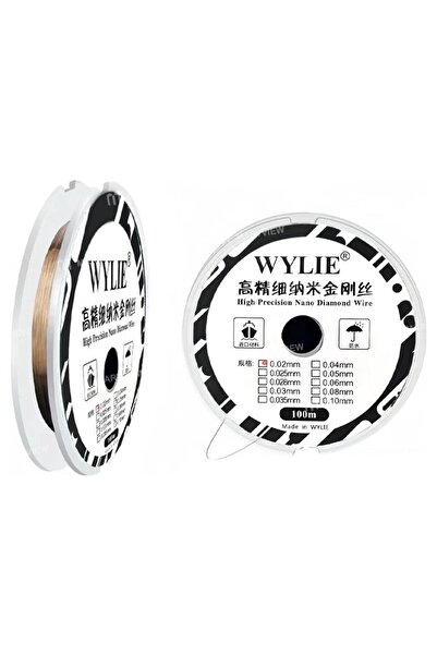 kızılelma teknik Wylie 100M Yüksek Sertlikli Özel Nano Kesme Elmas Teli Ekran...