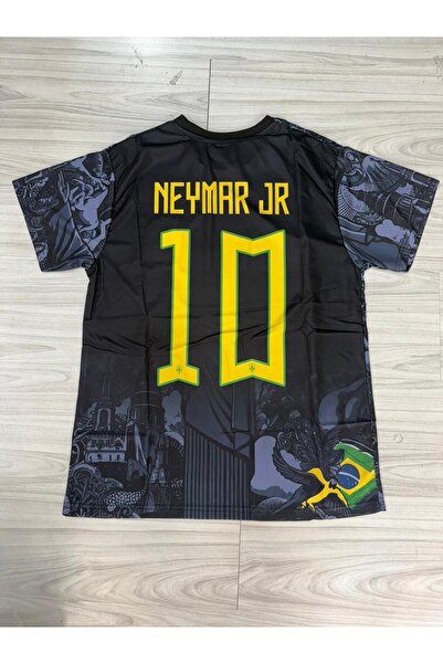 BREATHLESS Brezilya Neymar Jr Özel Konsept Forması (Gri)