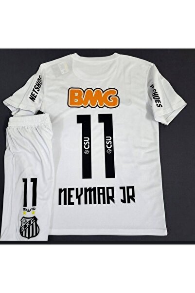 BREATHLESS Neymar J.r 2024-25 Sezon Santos FC Çocuk 4'lü Set Forma 11