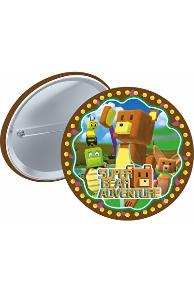 Masal Şekerleme Super Bear Adventure Yaka ve Çanta Rozeti