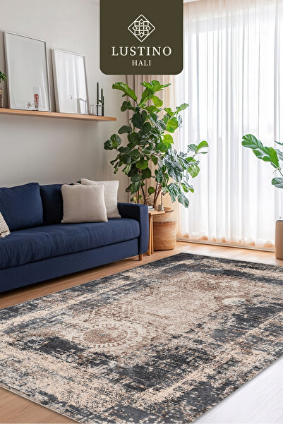 Lustino Halı Yıkanabilir Halı Kaymaz Taban Leke Tutmaz Salon Halısı Mutfak Ha...