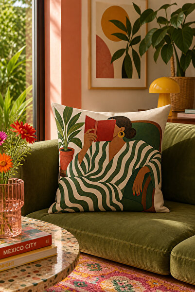 Bertille Home Pop Art Series Double-Sided Digital Printed Throw Pillow Cover