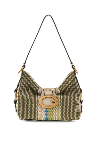Guess Camden Women's Green Shoulder Bag Hwab9308720-Olm