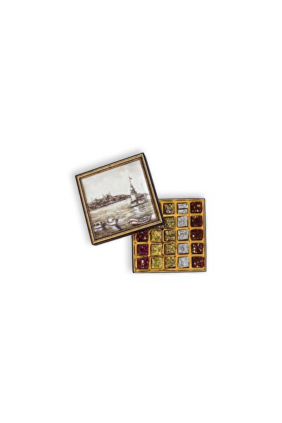 MEŞHUR SAFRANBOLU LOKUMCUSU Maiden's Tower Patterned Box Mixed Wick Turkish D...