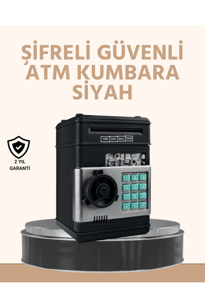 Epilons Işıklı Sesli Şifreli Atm Görünümlü Kasa Kumbara