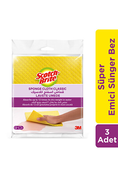 Süper Emici Sünger Bez 3lü