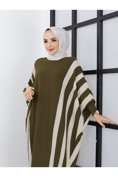 SAHRA BUTİK TRİKO YARASA ELBİSE