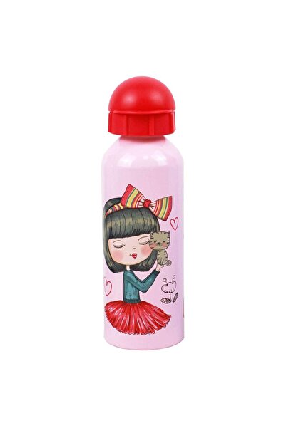 Diakakis Must Παγούρι Αλουμινίου 500ml Με Καλαμάκι My Cute Girl 000584535