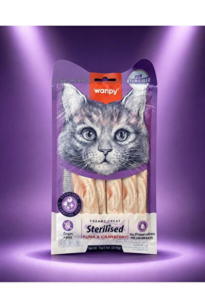 Wanpy Kedi Ödül Maması Sterilised Kremalı Ton Balıklı & Cranberry İçerikli 70...