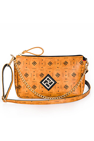 OEM Γυναικεία Τσάντα Χιαστί Pierro Accessories Venus Monogram σε Χρώμα Ταμπα ...
