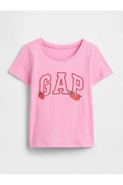 GAP Kids Gap Kız Bebek Grafik Baskı Kısa Kollu Tişört 6 Ay -5 Yaş PEMBE