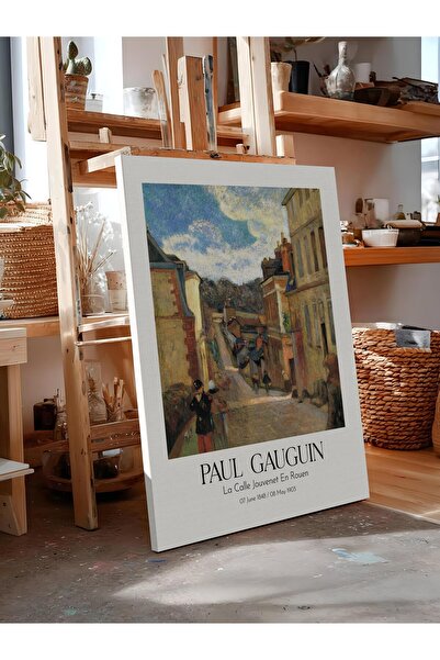 Postifull Paul Gauguin - La Calle Jouvenet En Rouen, Canvas Painting, Art Ser...